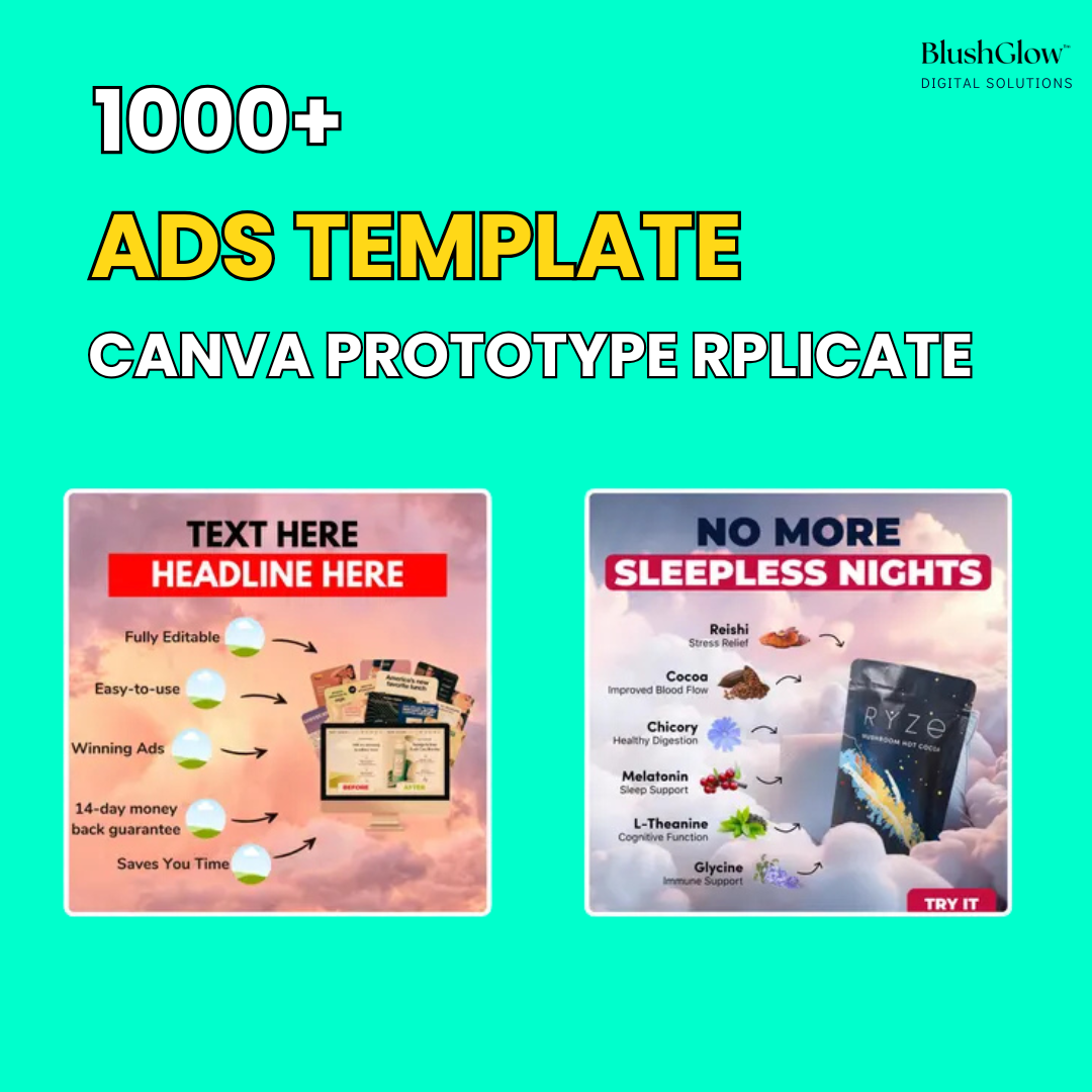 1000+ Pre-Tested Canva Templates for Ads & Branding
