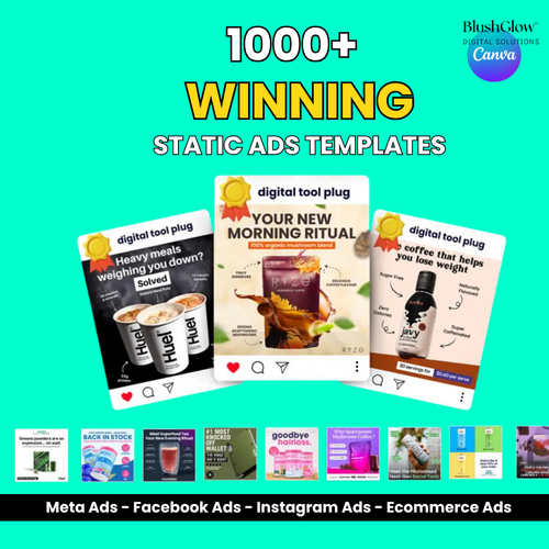 1000+ Pre-Tested Canva Templates for Ads & Branding