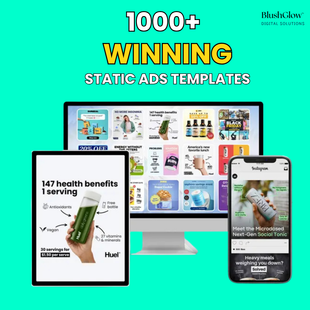 1000+ Pre-Tested Canva Templates for Ads & Branding